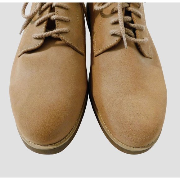 G H Bass Mens Shoes Suede Leather Oxford Ties Tan 10M - Picture 8 of 13